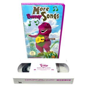 Barney More Barney Songs VHS Video Tape Sing Along Songs VTG